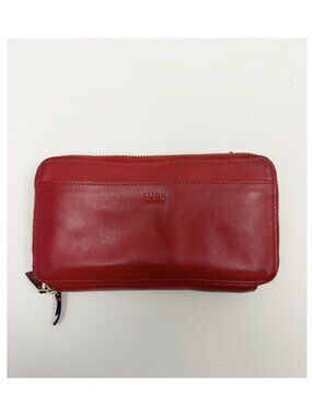 Tusk the joy collection DOUBLE ZIP WALLET Clutch: All-in-One Organizer Red